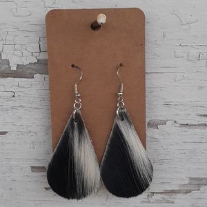 Handmade Cowhide and Sterling Silver Earri…